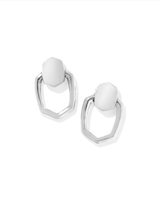 The Kaia Open Frame Earring Silver
