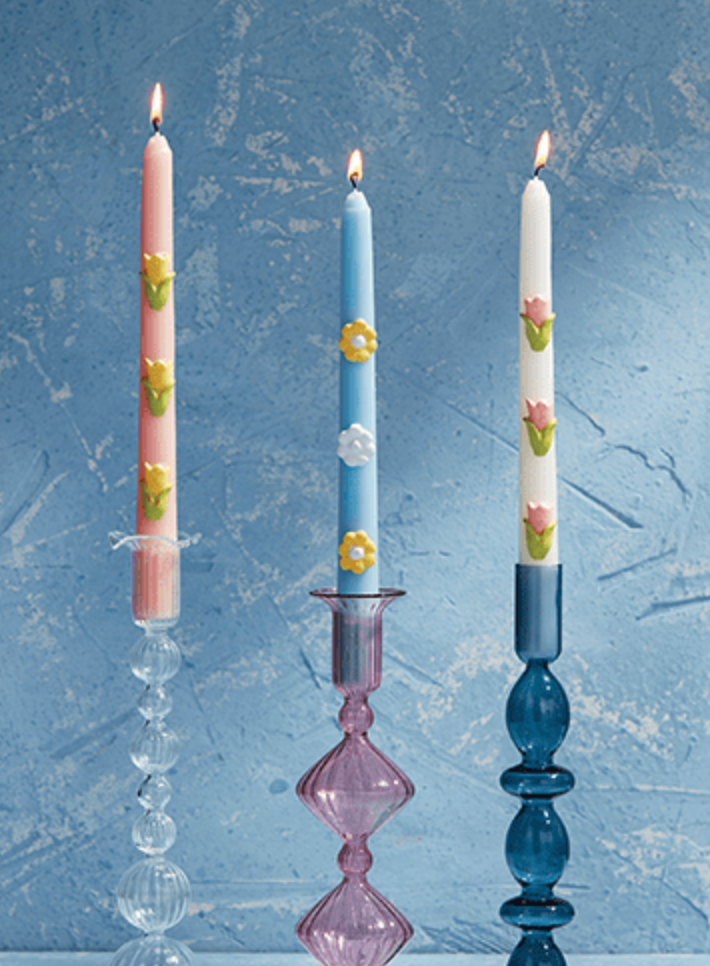 Flower Taper Candle