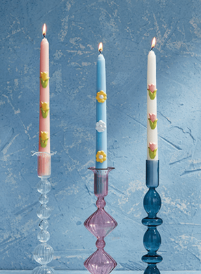 Flower Taper Candle