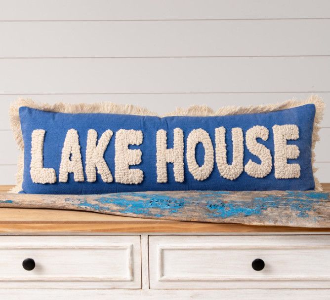 Lake House Stonewashed Pillow