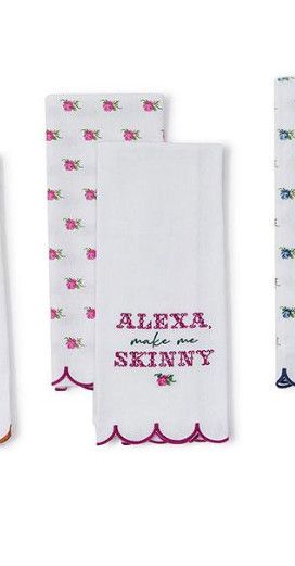 Alexa Make Me Skinny Tea Towel 2pk Set