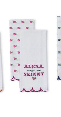 Alexa Make Me Skinny Tea Towel 2pk Set