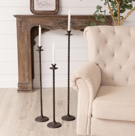 Floor Taper Candle Holder, Size: Small