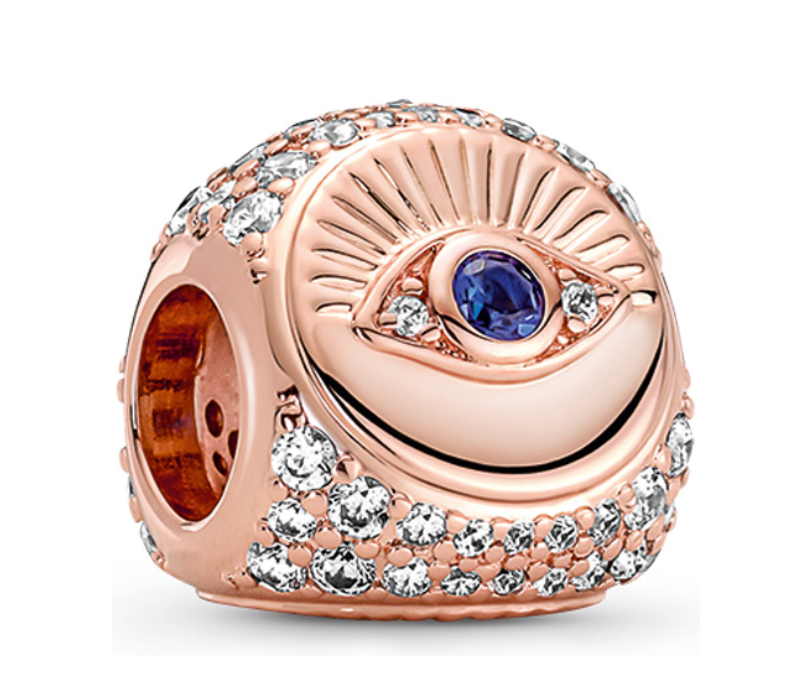 PANDORA™ All Seeing Eye Hamsa Hand + Feather 14K Rose Gold-Plated
