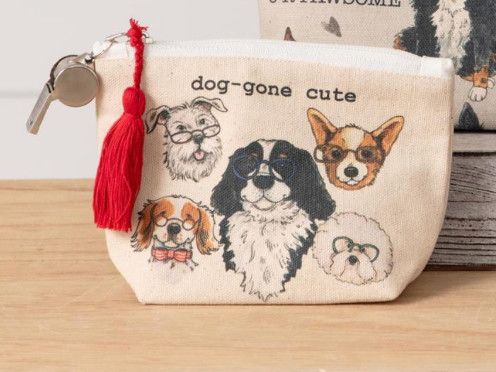 Dog Travel Pouch with Whistle, Color: Dog-Gone Cute