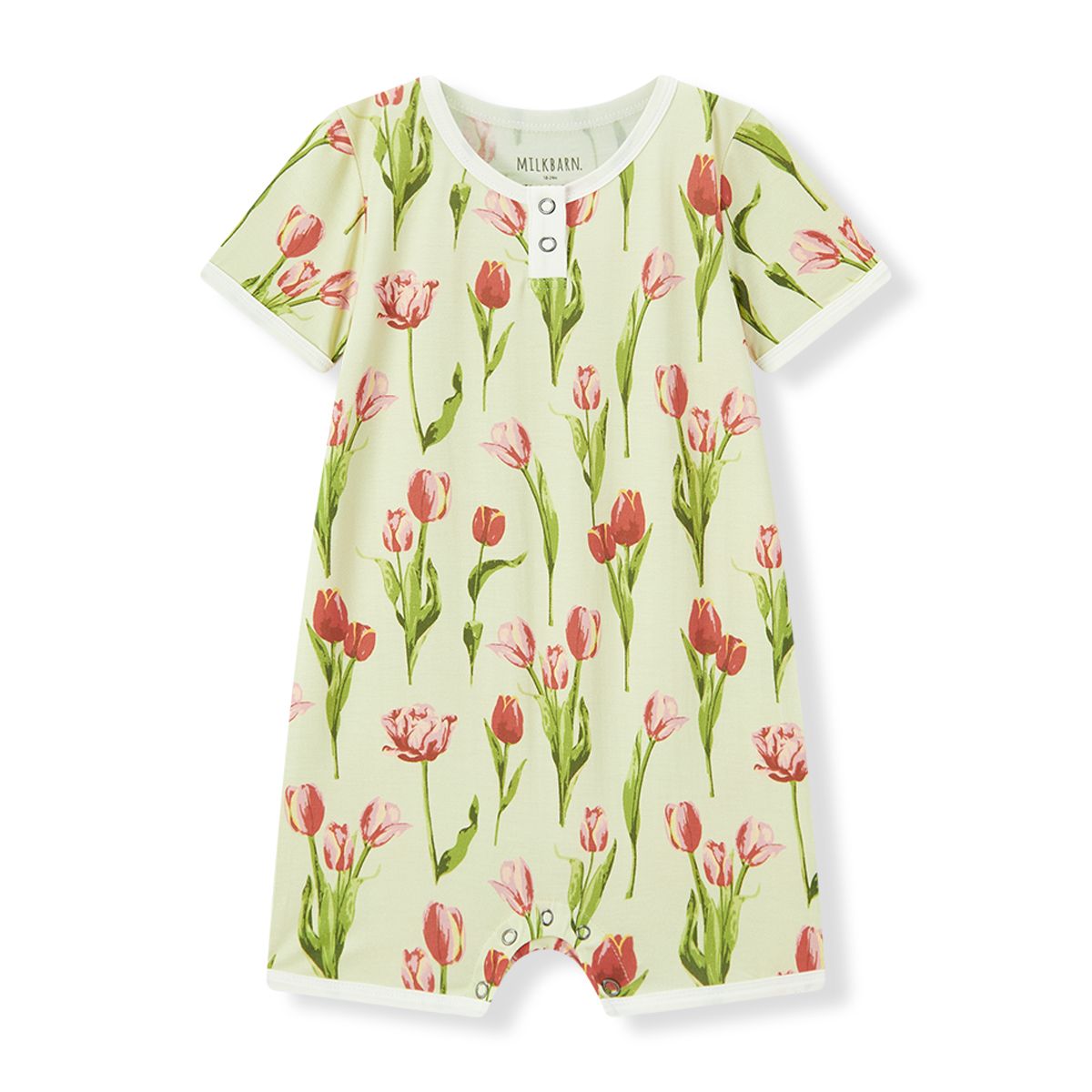 Luxe Stretch Shortall Tulip, Size: 6-12m