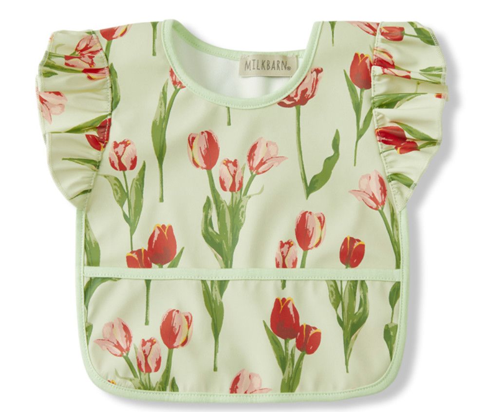 Tulip Ruffle Pocket Bib