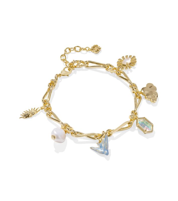 The Melody Charm Bracelet Gold Neutral Mix