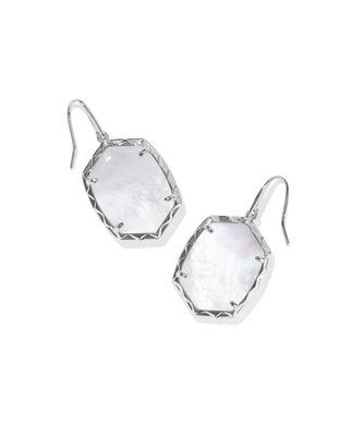 The Daphne Drop Earring Silver Ivory Mother of Pearl