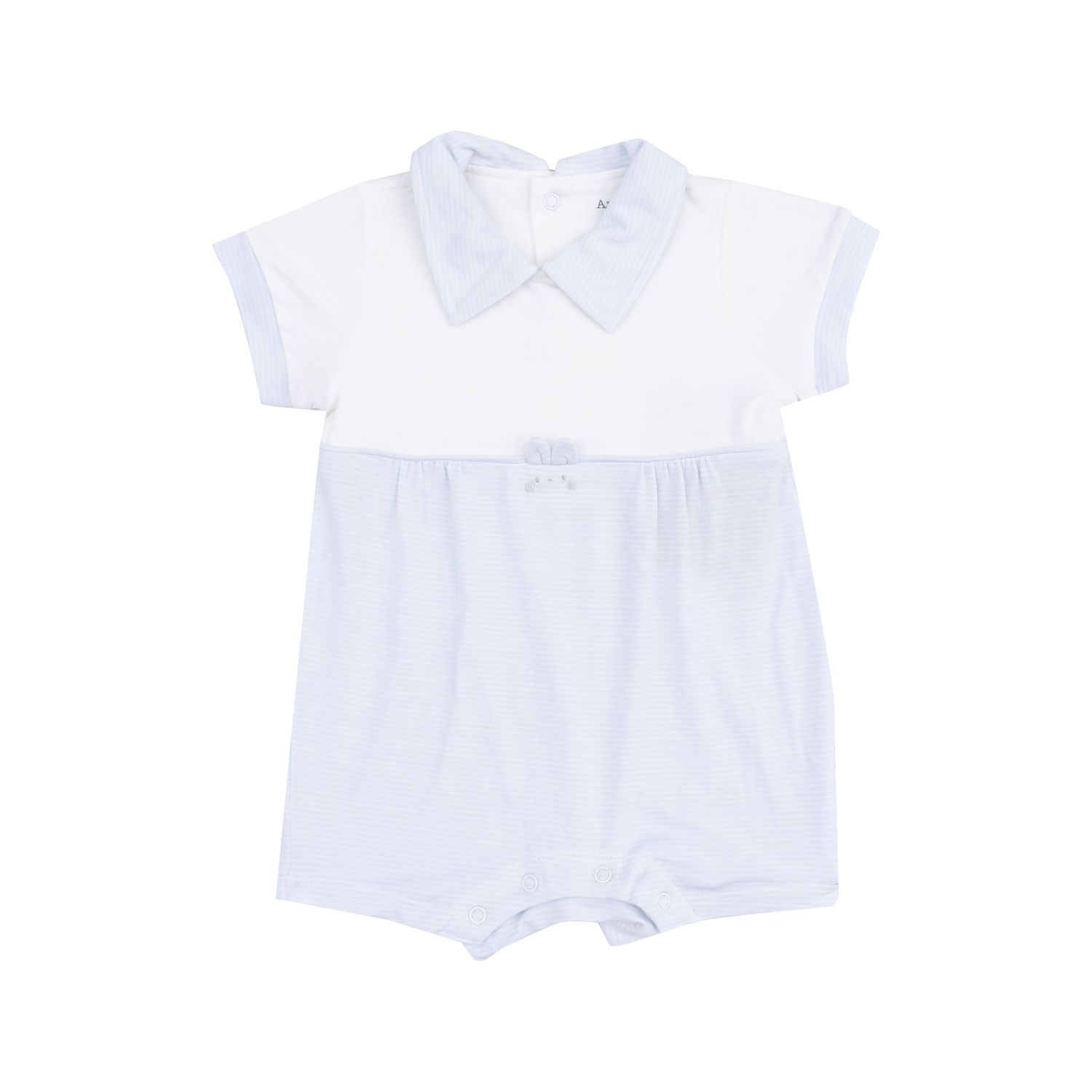 Classic Tiny Bunny Romper, Color: Blue, Size: 3-6M