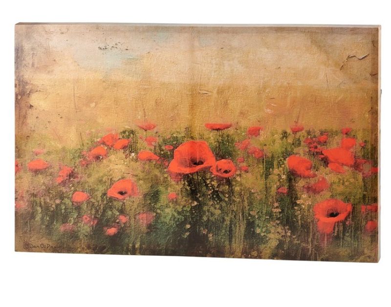 Poppy Field Canvas Wall Art