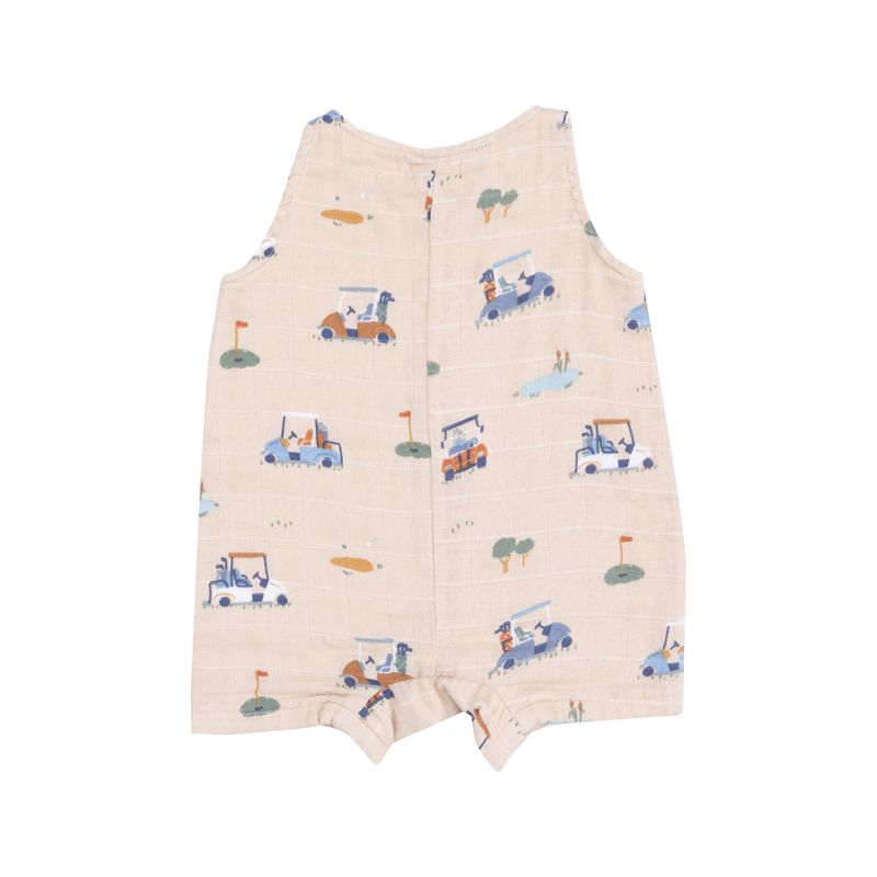 Golf Cart Cuties Romper | Oatmeal