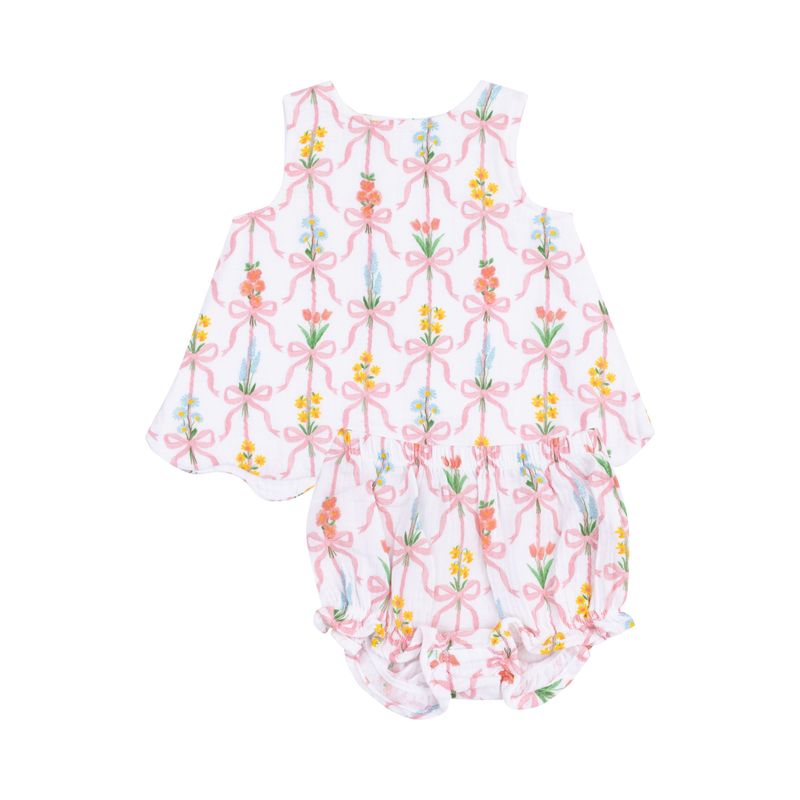 Ribbon Bouquets Top + Bloomer
