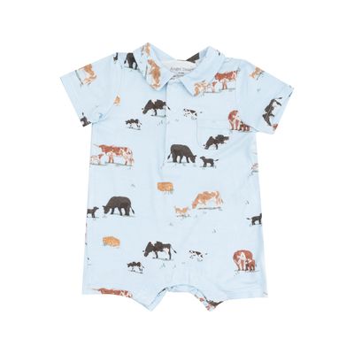 Cow Family Polo Shortie