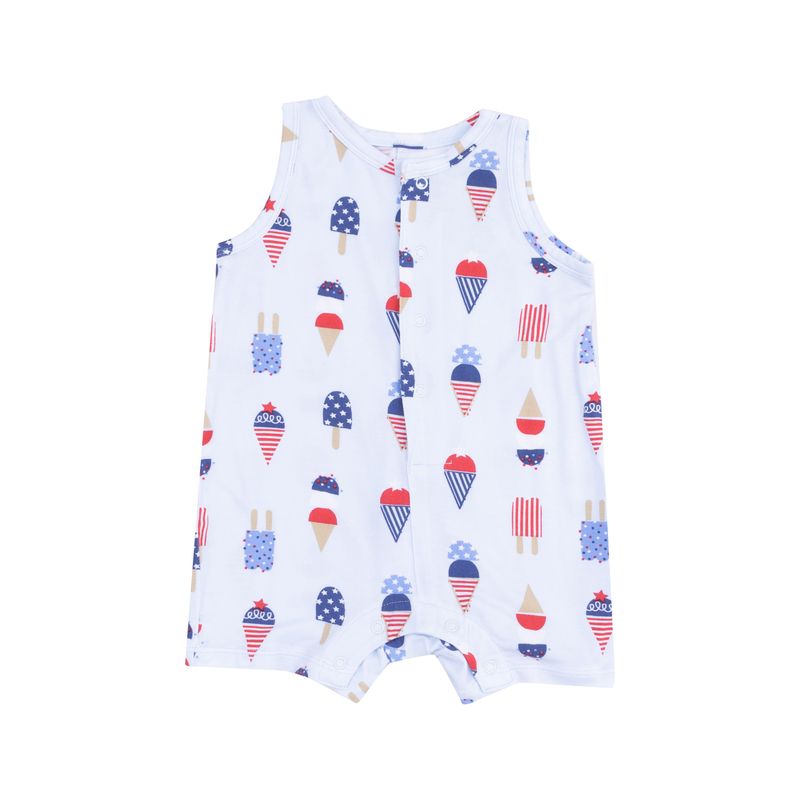 American Ice Cream Blue Shortie Romper
