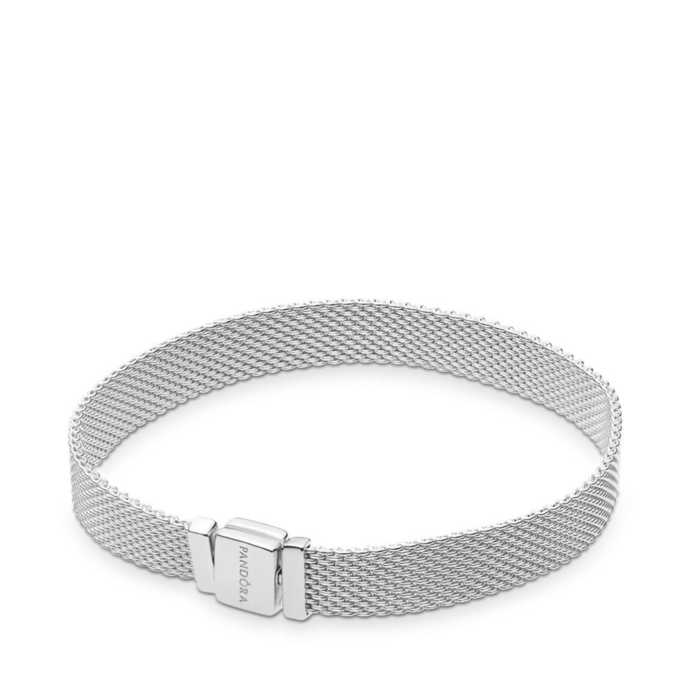 PANDORA™ Reflexions Mesh Bracelet Sterling Silver, Size: 17