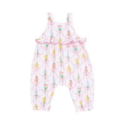 Ribbon Bouquets Ruffle Romper
