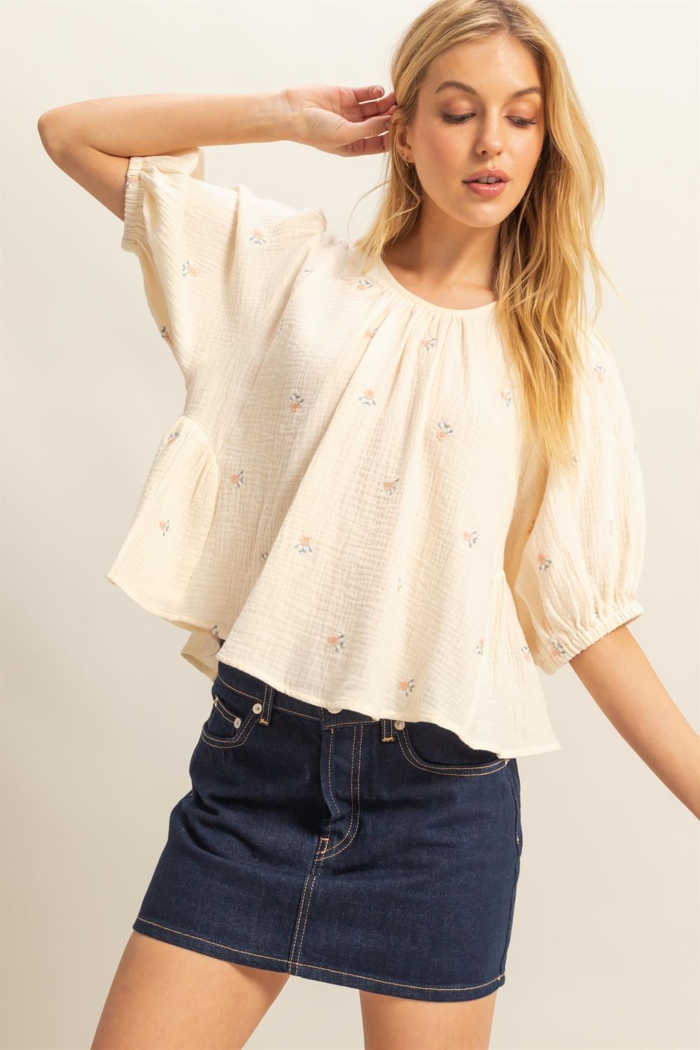 The English Embroidered Top, Size: S