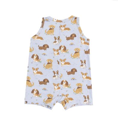 Best Friends Blue Shortie Romper
