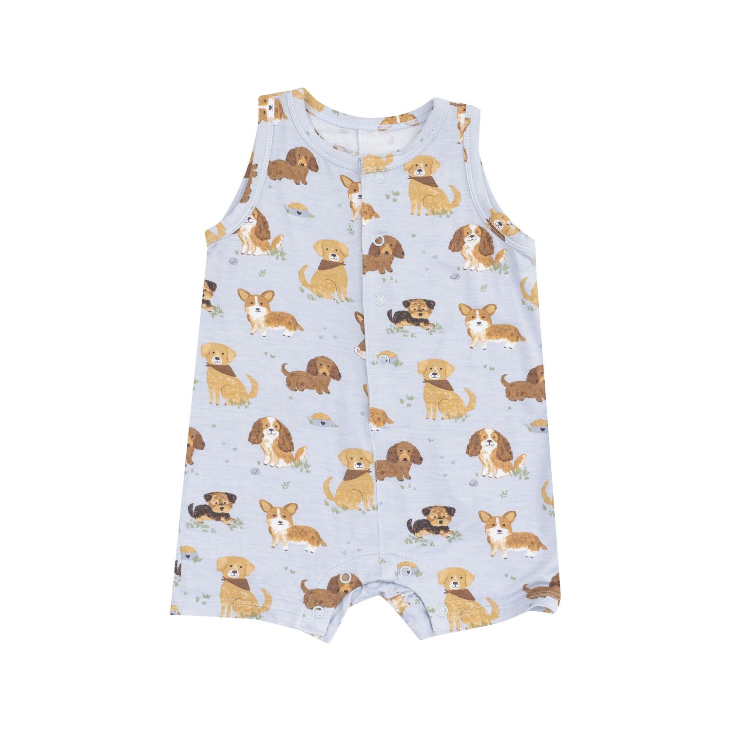 Best Friends Blue Shortie Romper, Size: 3-6M