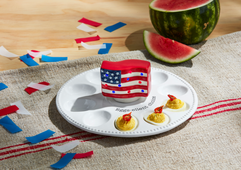 Americana Flag Light Up Sitter