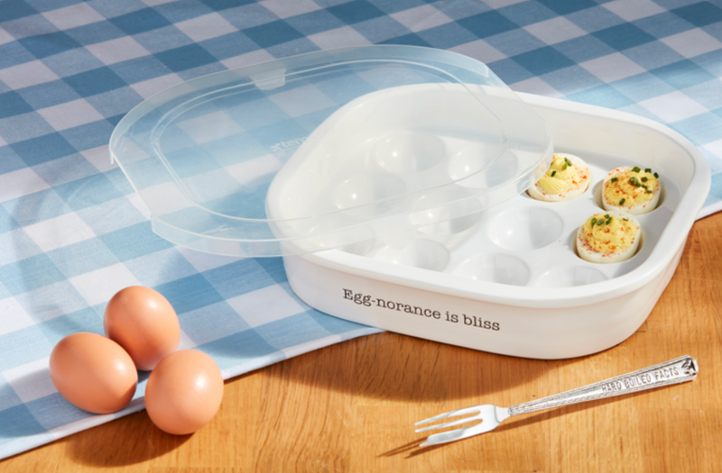 Lidded Deviled Egg Tray Set