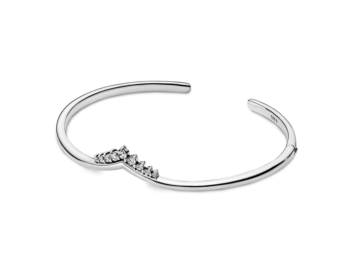PANDORA™ Tiara Wishbone Open Sterling Silver  Bangle Bracelet