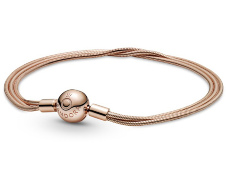 PANDORA™ Rose Multi Snake Chain Bracelet with Pandora Clasp