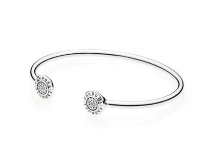 PANDORA™ Signature Sterling Silver Bangle Bracelet