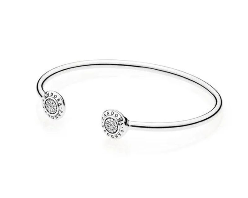 PANDORA™ Signature Sterling Silver Bangle Bracelet