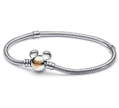 PANDORA™ Disney 100th Anniversary Mickey Mouse Snake Chain Bracelet | 19