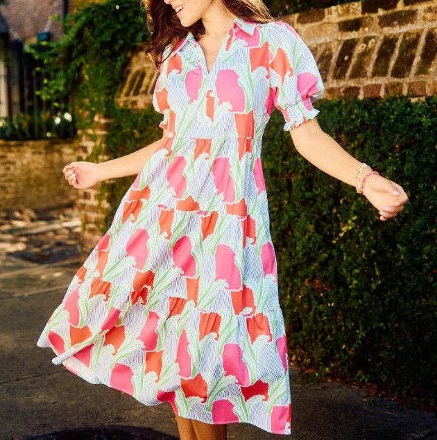 The Molly Color Me Sweet Dress | Coral, Size: XS