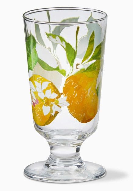 Lemoncello Footed Glass