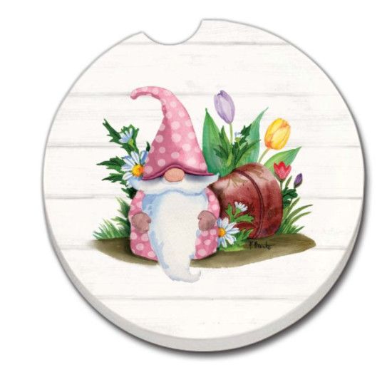 Spring Gnome Car Coaster