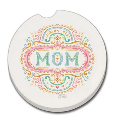 World&#39;s Best Mom Car Coaster