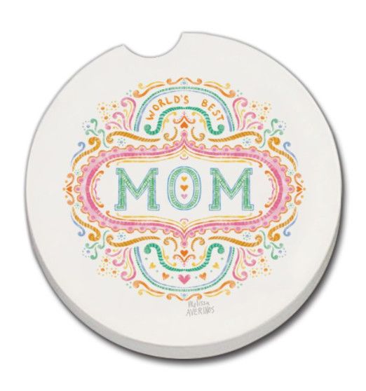 World&#39;s Best Mom Car Coaster