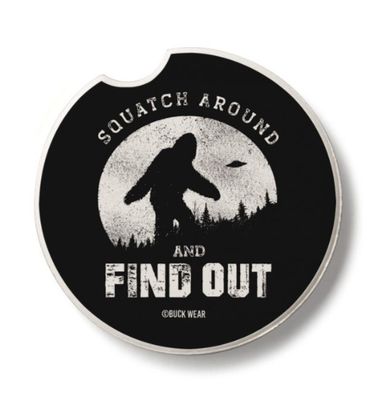 Squatch Around Car Coaster