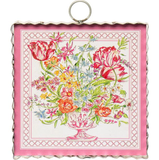 Round Top© Attachment | Mini Beck&#39;s Pink Floral Arrangement
