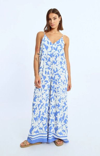 The Holbrook Jumpsuit, Color: Blue, Size: XS