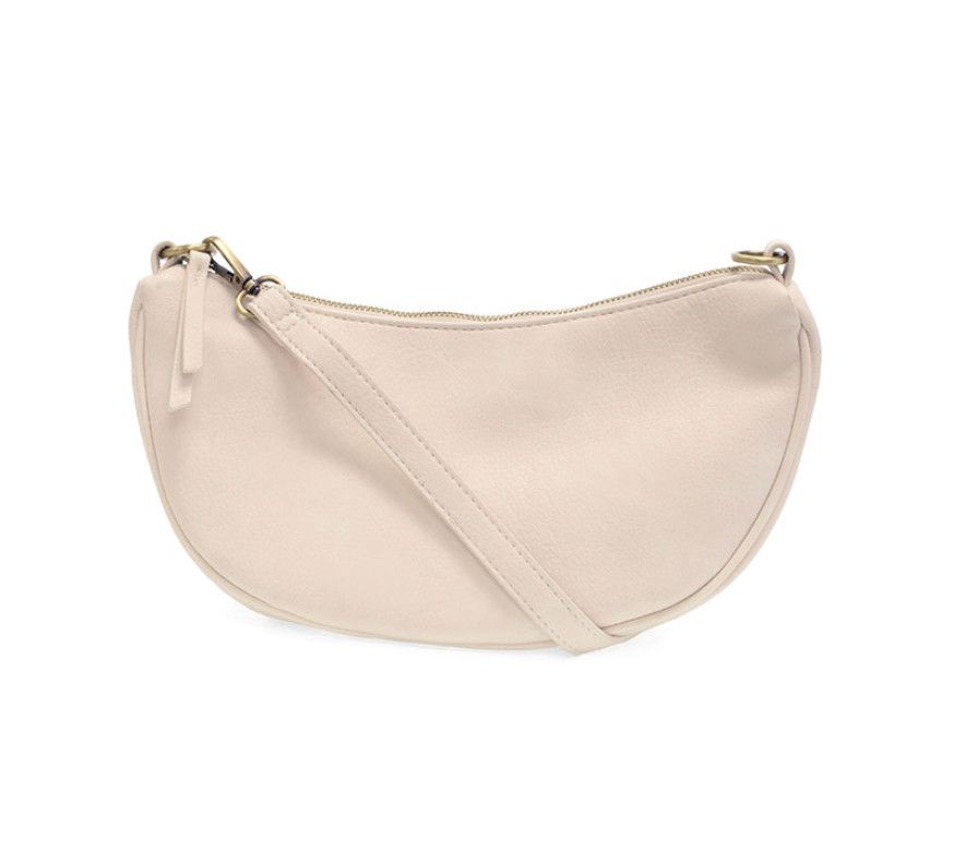 Miranda Crescent Crossbody Bag, Color: Ecru