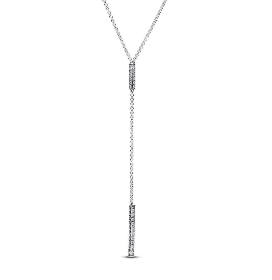 PANDORA™ Timeless Pave Prism Drop Necklace | 45