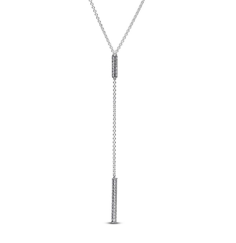 PANDORA™ Timeless Pave Prism Drop Necklace | 45