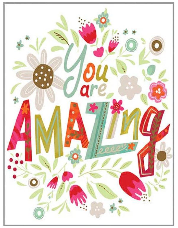 Amazing Flora Thank You Card