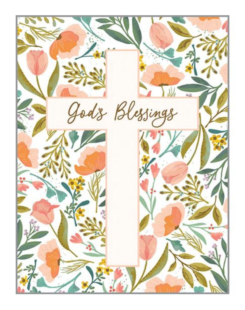 Tulip Cross Greeting Card