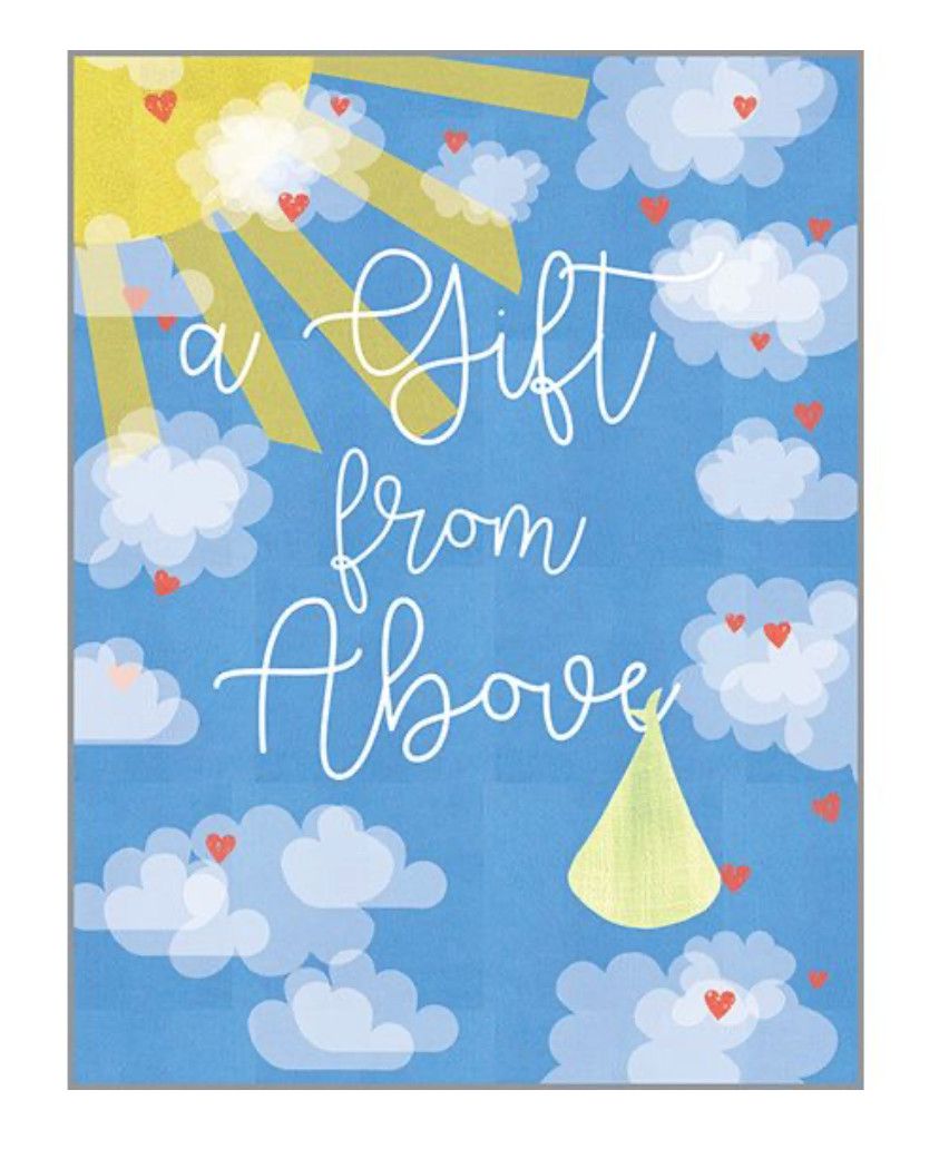 Gift From Above Scripture Card