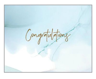 Blue Marble Congratulations Card