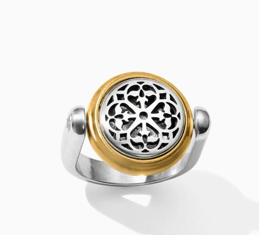 Ferrara Two Tone Reversible Ring, Size: 6