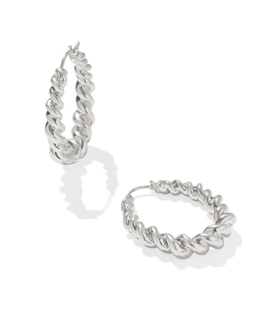 The Haisley Hoop Earring, Color: Silver