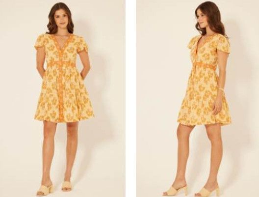 The Monaco Dress | Orange, Size: XS