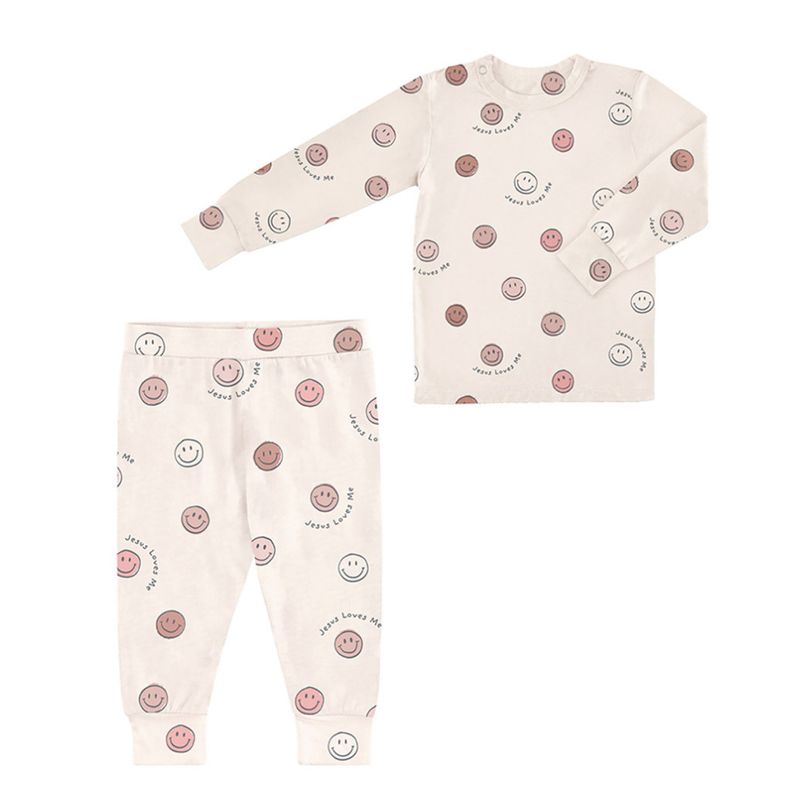 Jesus Loves Me Pajama Set | Pink